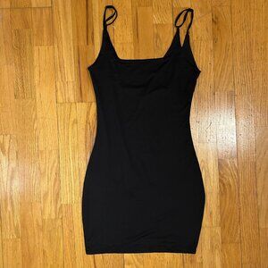 Little Black Dress with Square Neck Adjustable Spaghetti Straps from Tic Toc S